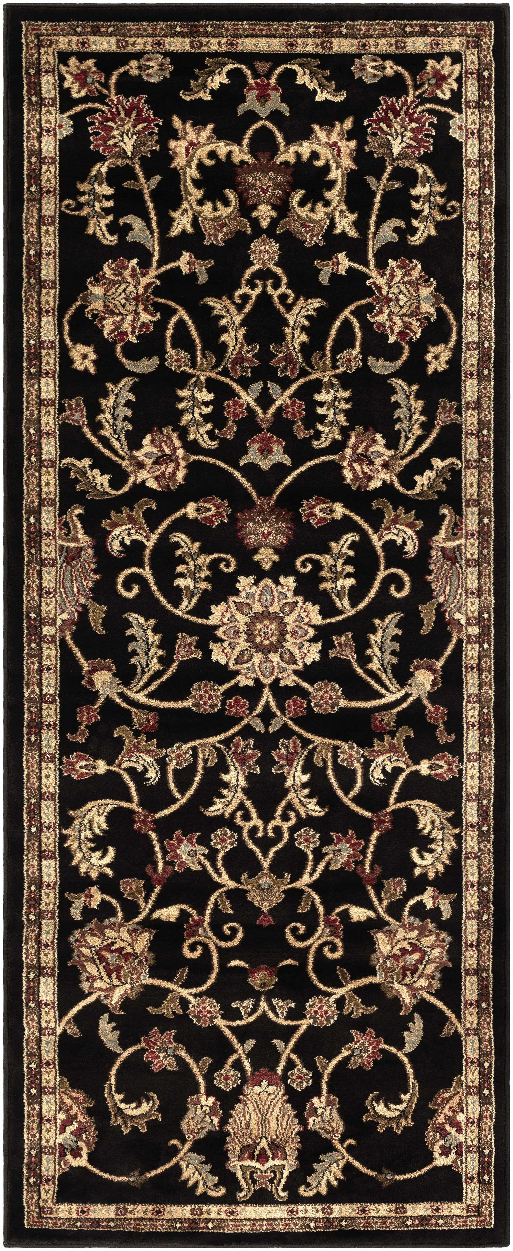 Salona Luxe Black Rug - Ornate Home