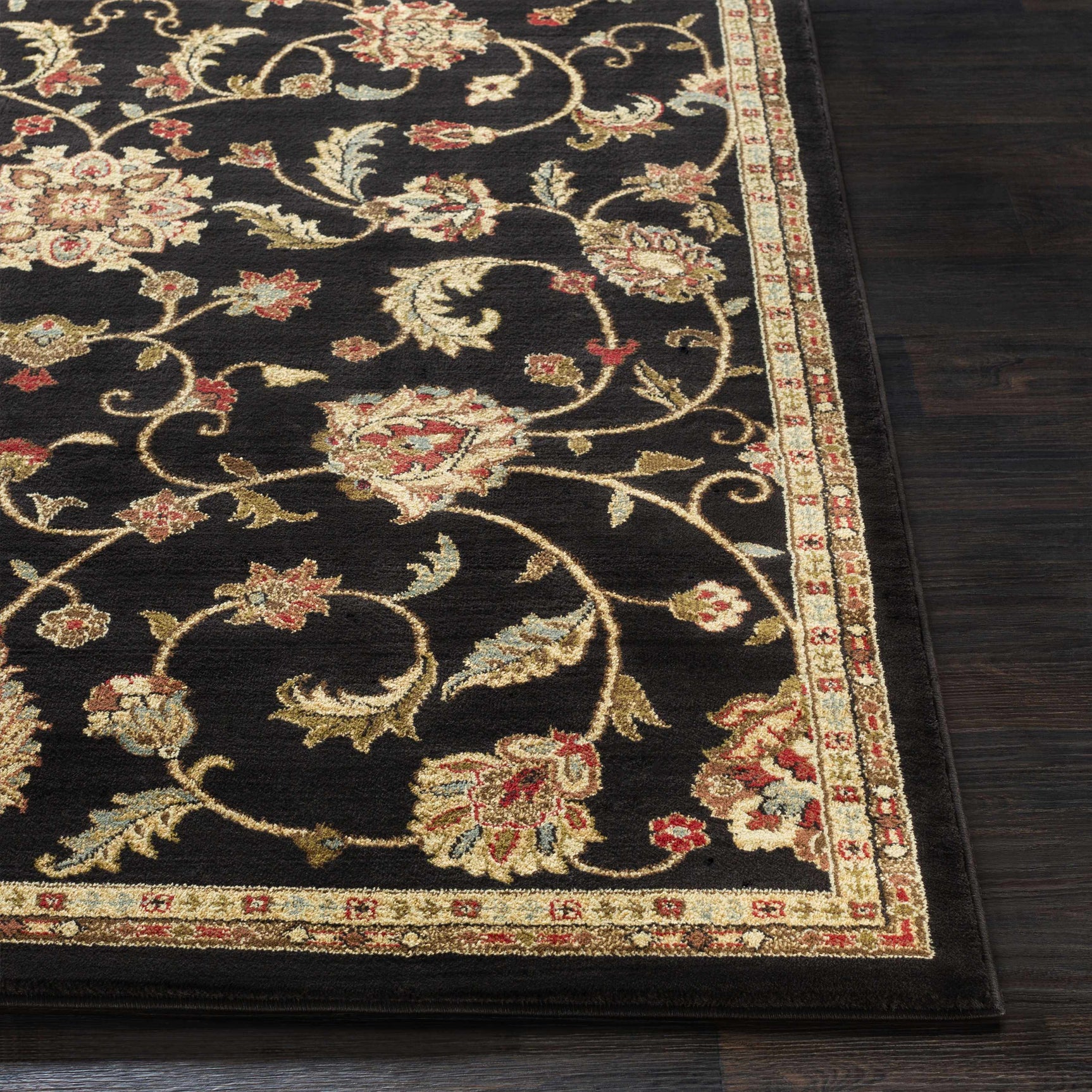 Salona Luxe Black Rug - Ornate Home