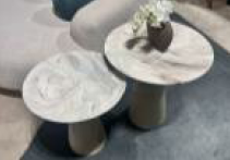 Salton Travertine Nesting Occasional Table (Set of 2) - Ornate Home