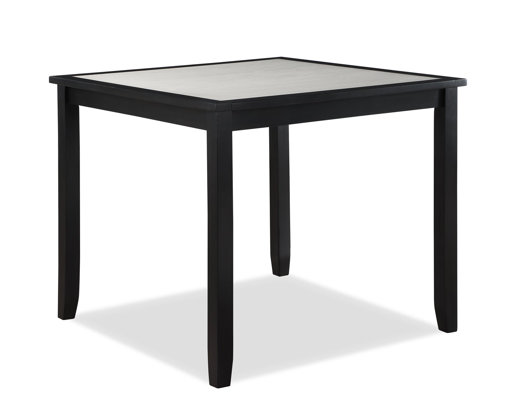 Salvador Black/White 5-Piece Counter Height Dining Set - Ornate Home