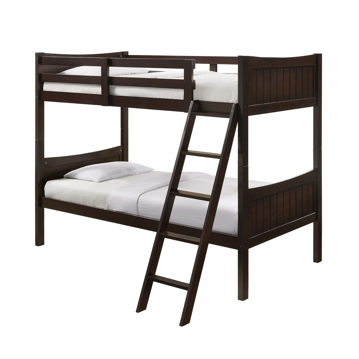 Sami Espresso Over Twin Bunk Bed - Ornate Home