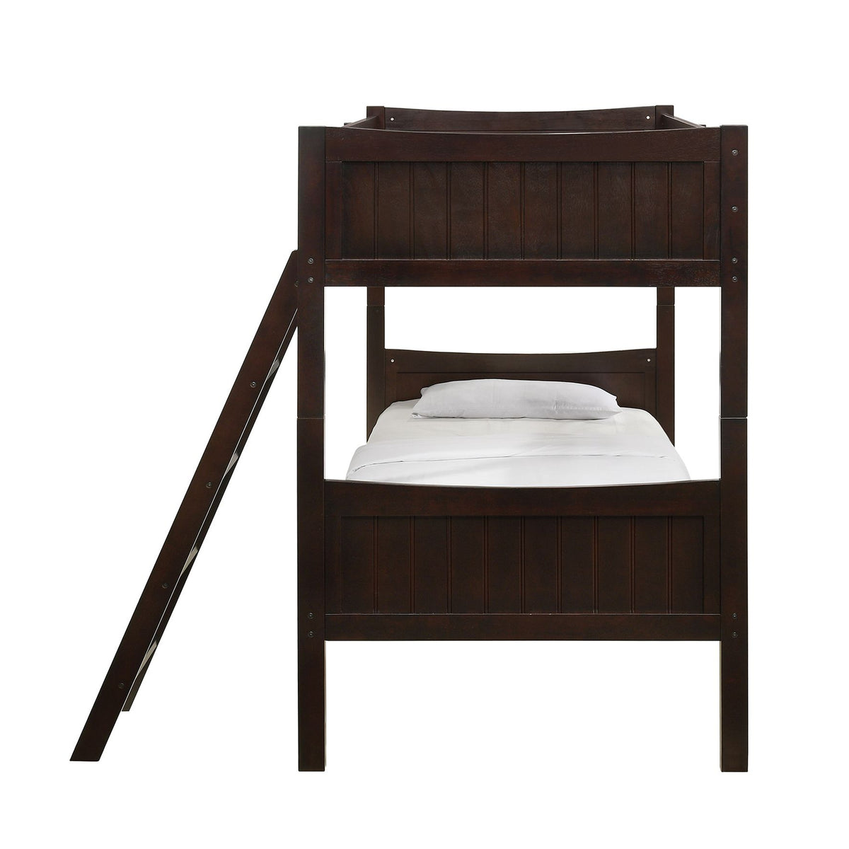 Sami Espresso Over Twin Bunk Bed - Ornate Home
