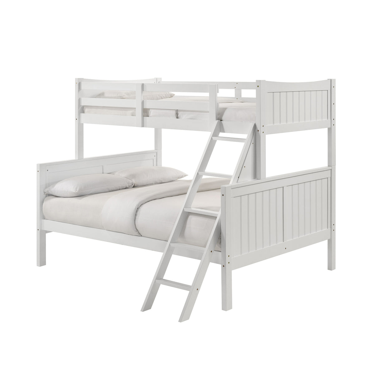Sami White Twin Over Full Bunk Bed - Ornate Home