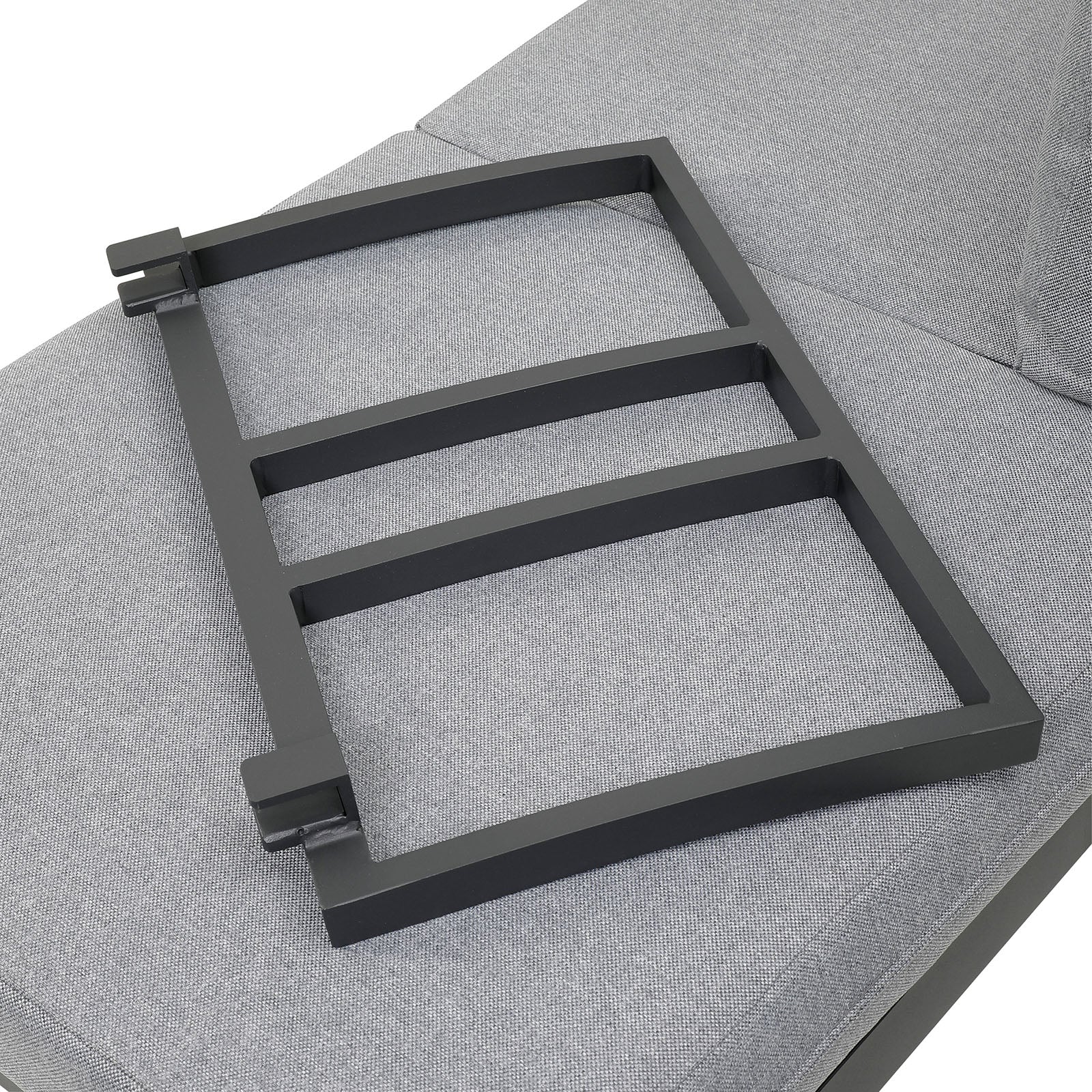 San Jose Gun Metal/Natural/Gray Outdoor Sectional - Ornate Home