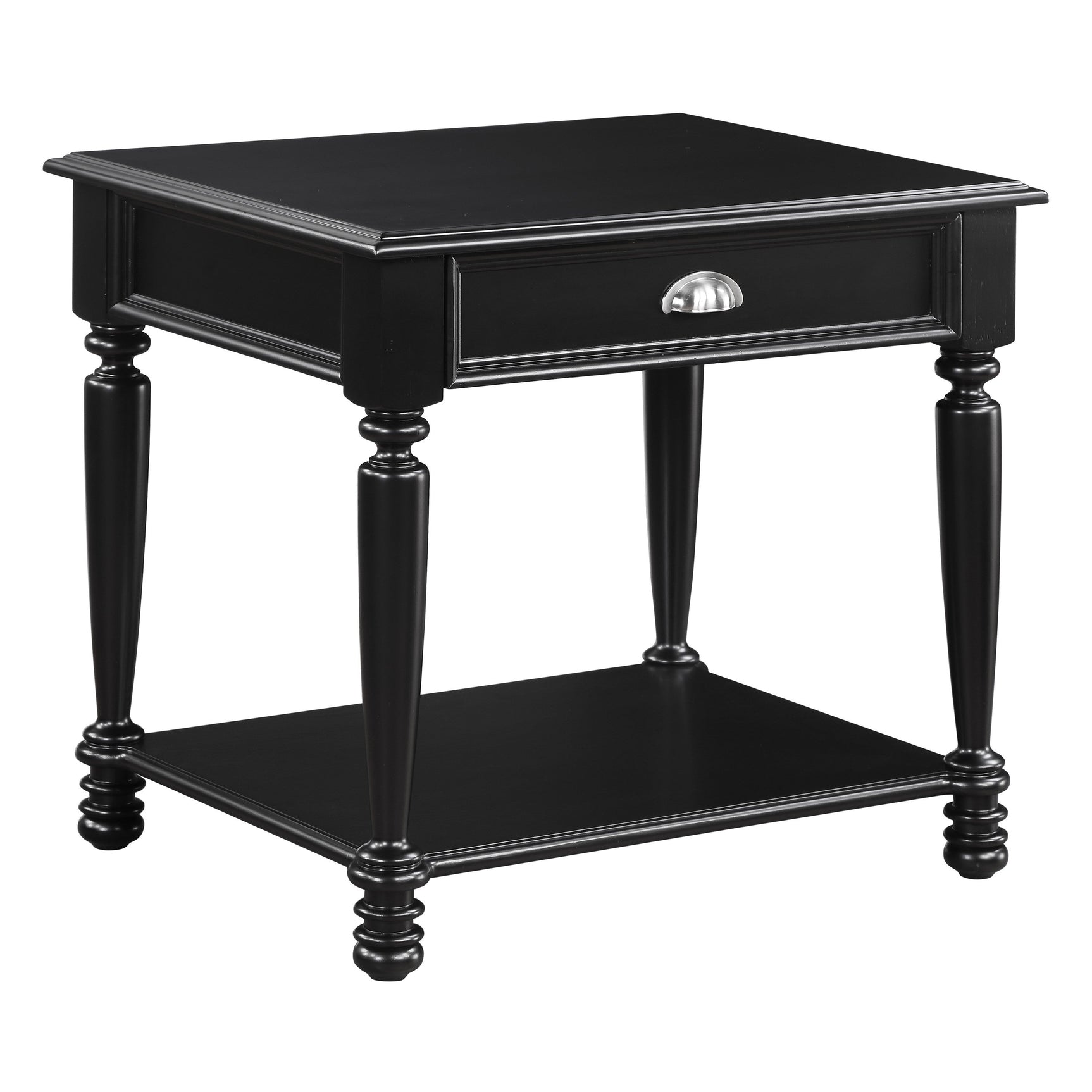Sanders Black End Table - Ornate Home