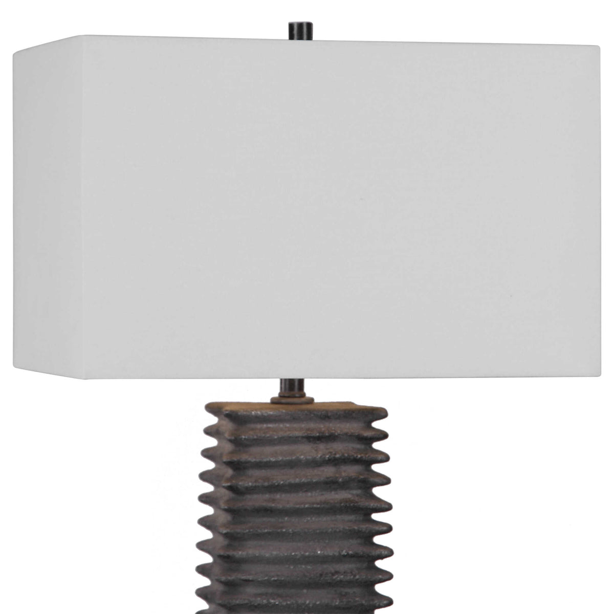 Sanderson Metallic Charcoal Table Lamp - Ornate Home