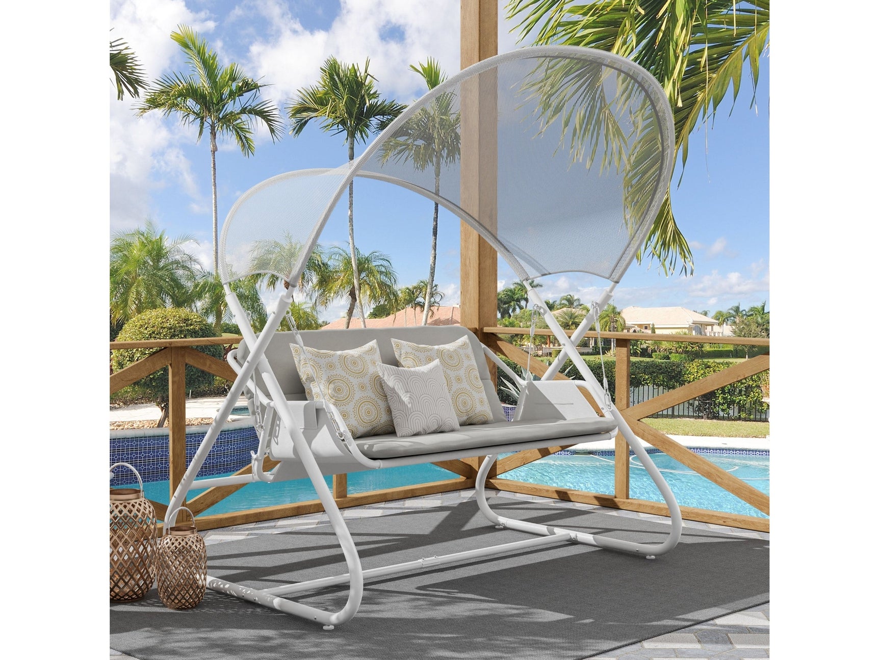 Sandor White Outdoor Chair - Ornate Home