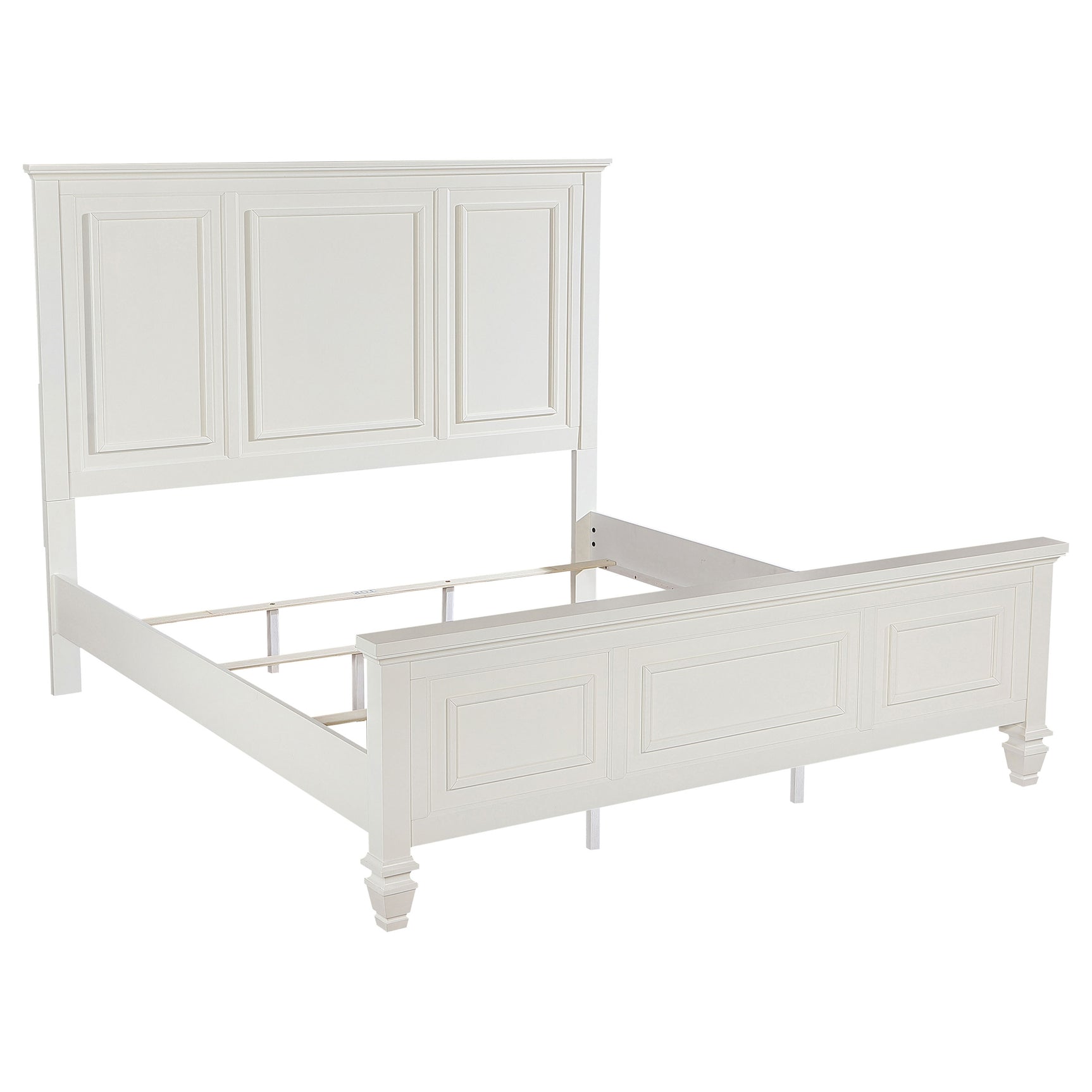 Sandy Beach Cream White 5-piece Eastern King Bedroom Set - Ornate Home