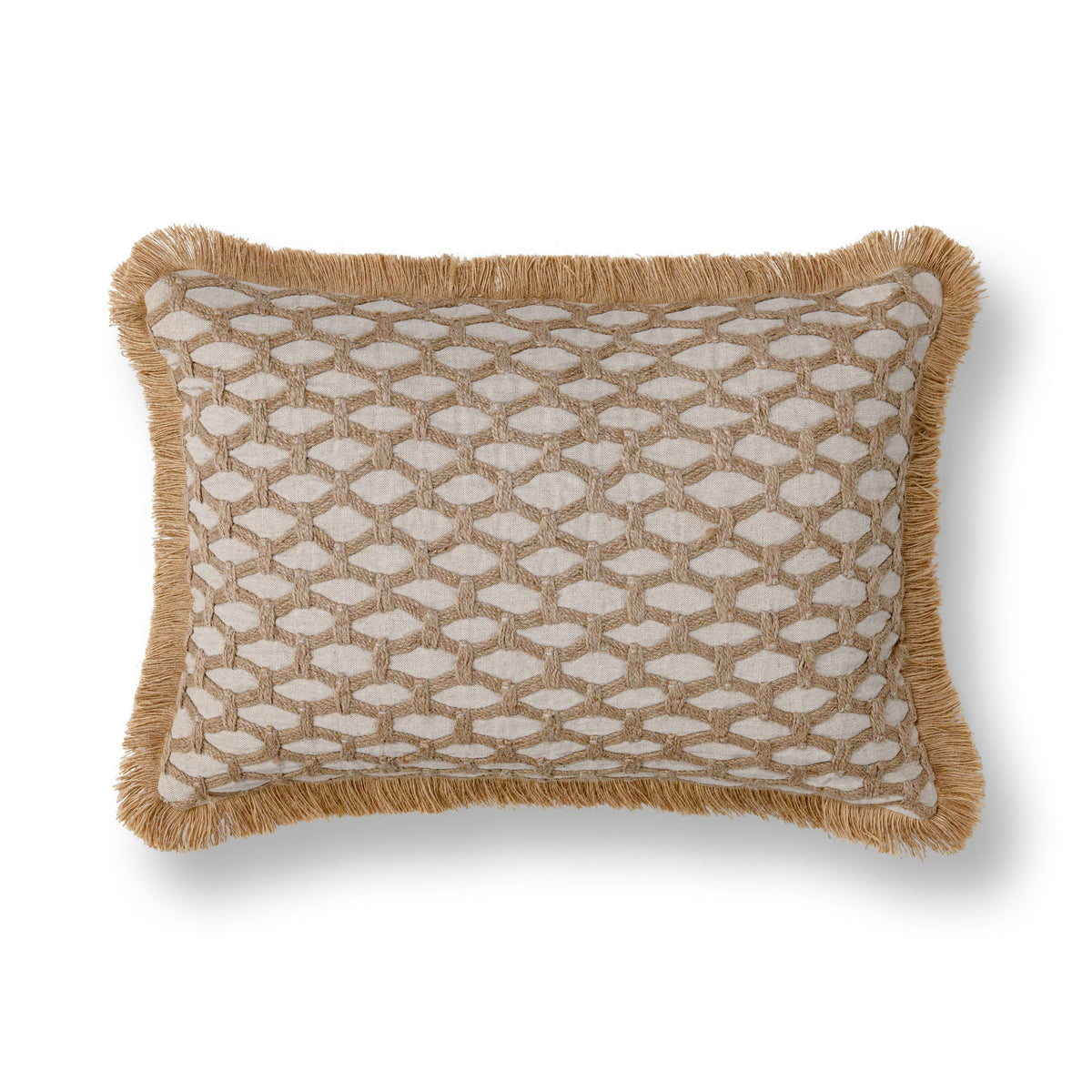 Sandy Cove Natural 14"x20" Throw Pillow (Set of 2)