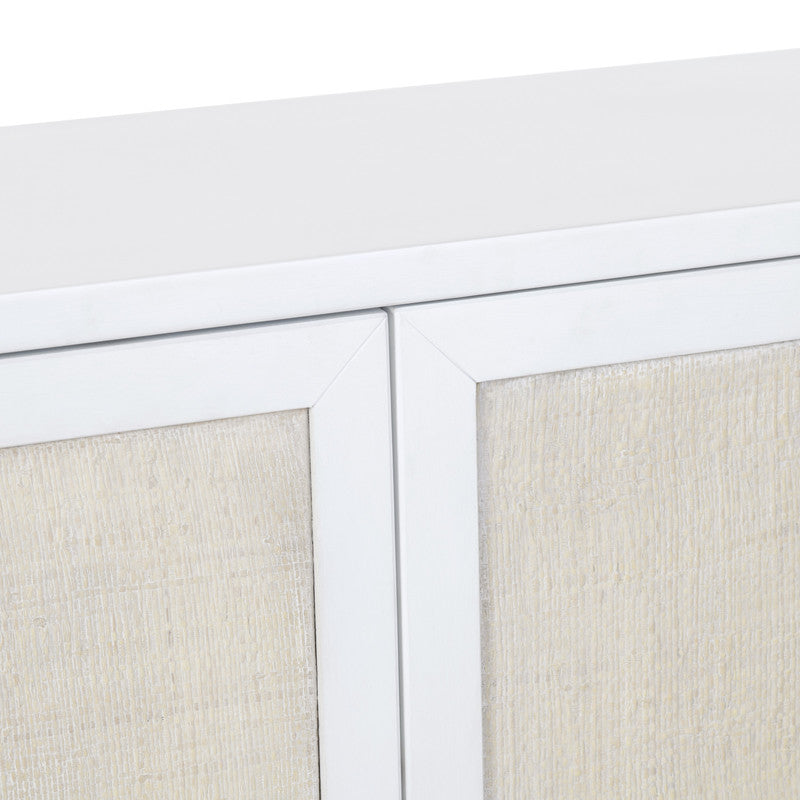 Sandy Shores White/Cream Four-Door Sideboard - Ornate Home