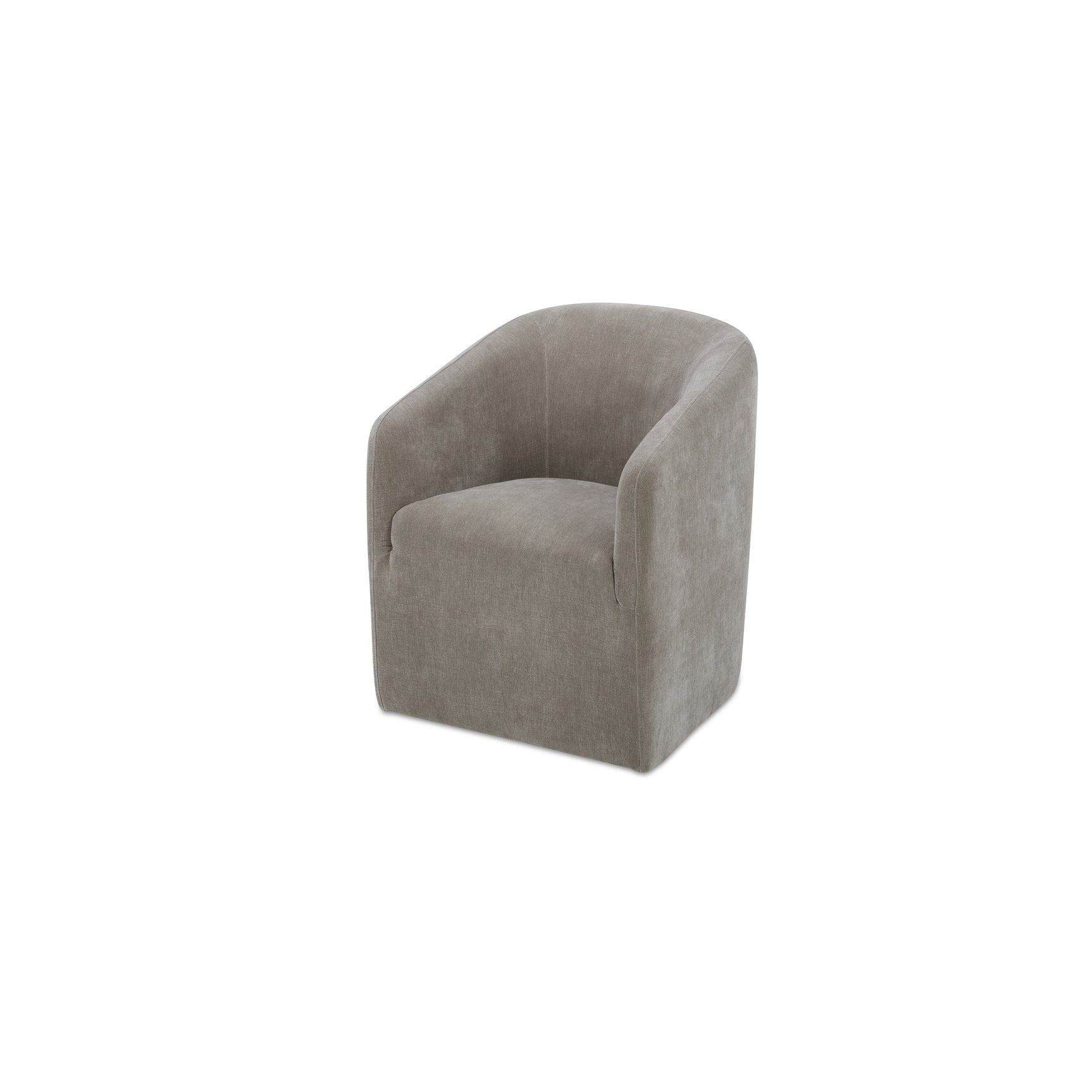 Sandy Taupe Rolling Dining Chair - Ornate Home