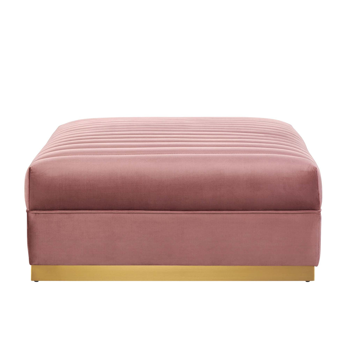 Sanguine Dusty Rose 5-Piece Channel Tufted Performance Velvet Modular Sectional Sofa - Ornate Home