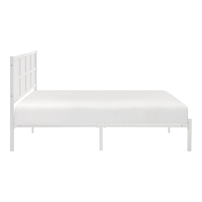 Sanibel White Eastern King Platform Bed - Ornate Home