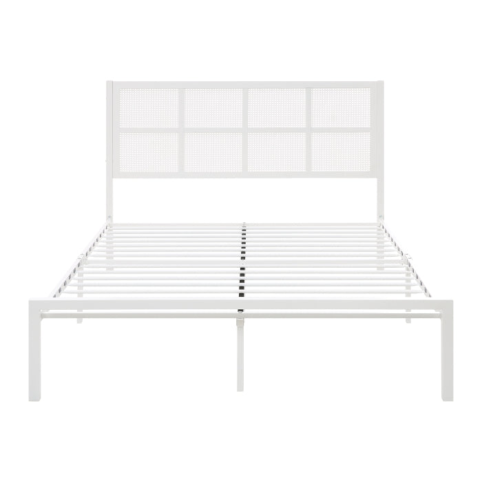 Sanibel White Eastern King Platform Bed - Ornate Home