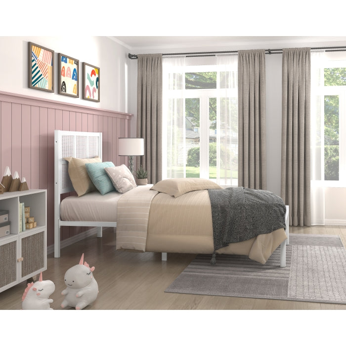 Sanibel White Twin Platform Bed - Ornate Home