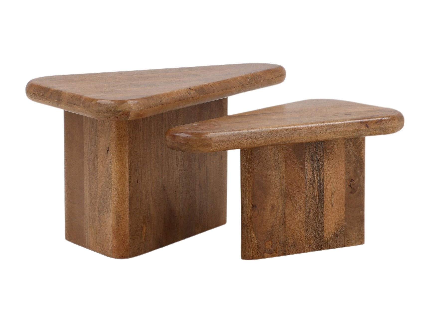 Sansa Brown Coffee Table (Set of 2) - Ornate Home