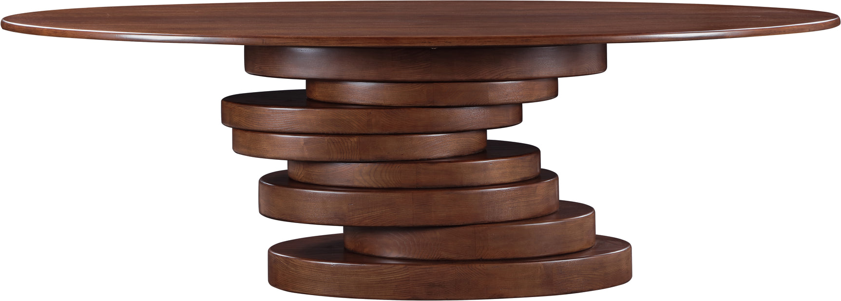 Santa Barbara Brown 90" Ash Veneer Dining Table - Ornate Home