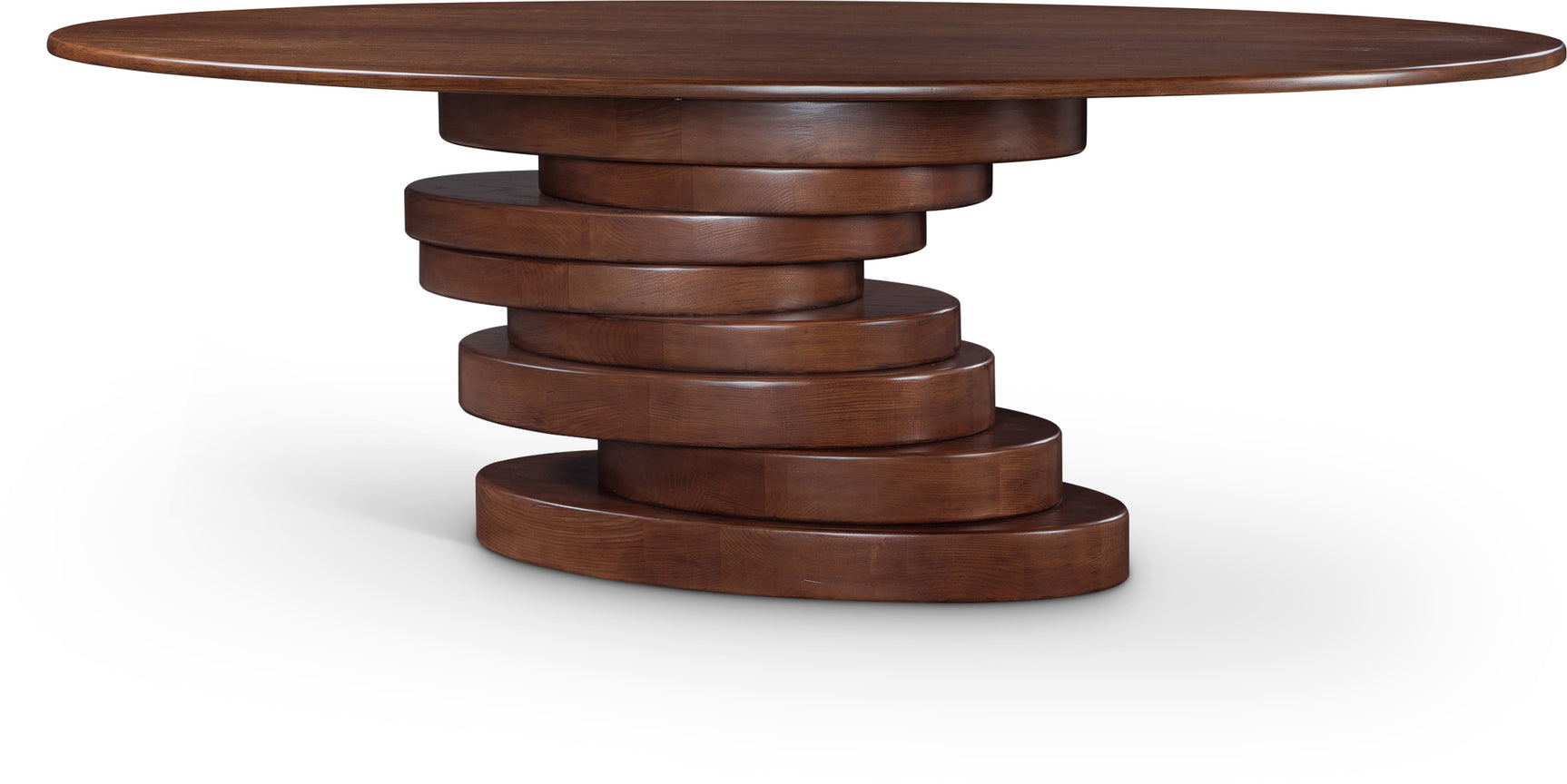 Santa Barbara Brown 90" Ash Veneer Dining Table - Ornate Home