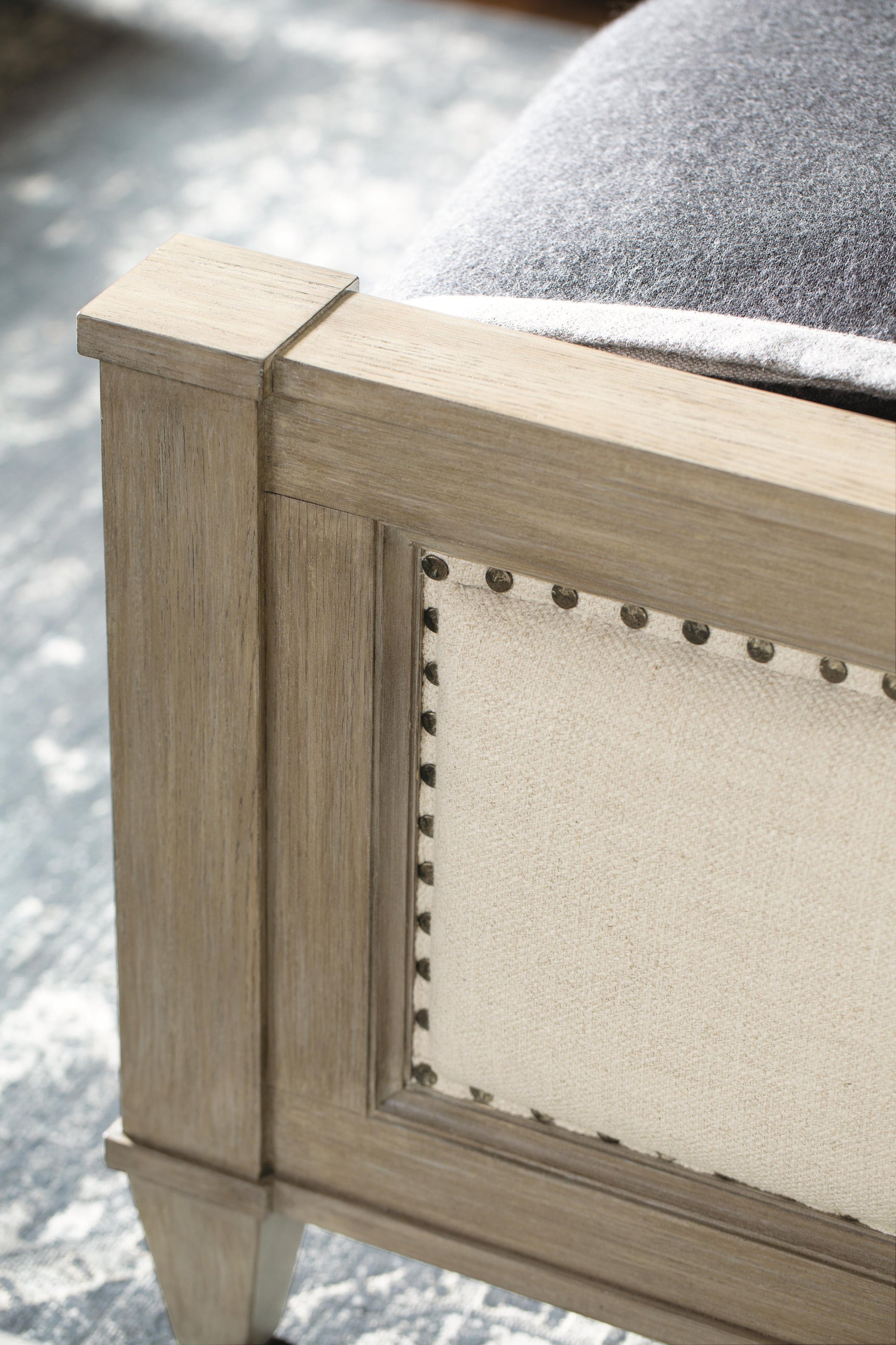 Santa Barbara Sandstone//Beige Panel King Bed - Ornate Home