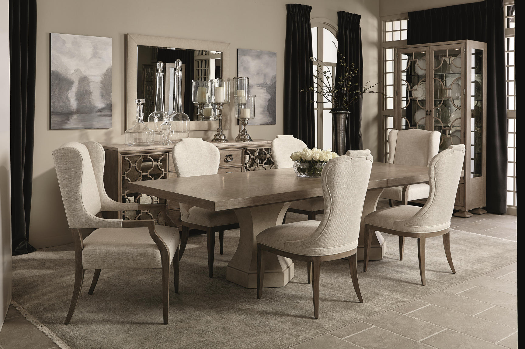 Santa Barbara Sandstone Dining Table - Ornate Home