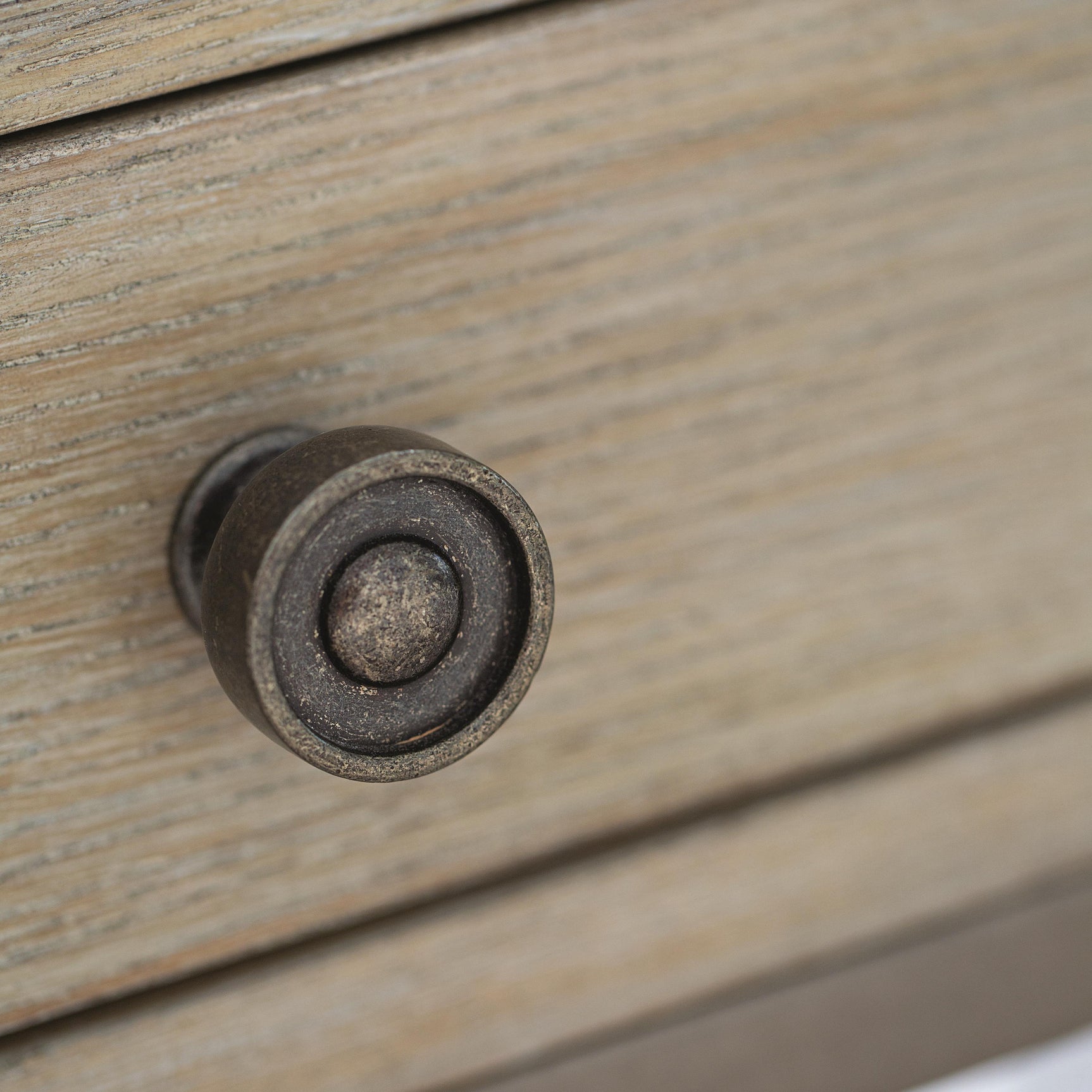 Santa Barbara Vintage Nickel/Sandstone Console Table - Ornate Home