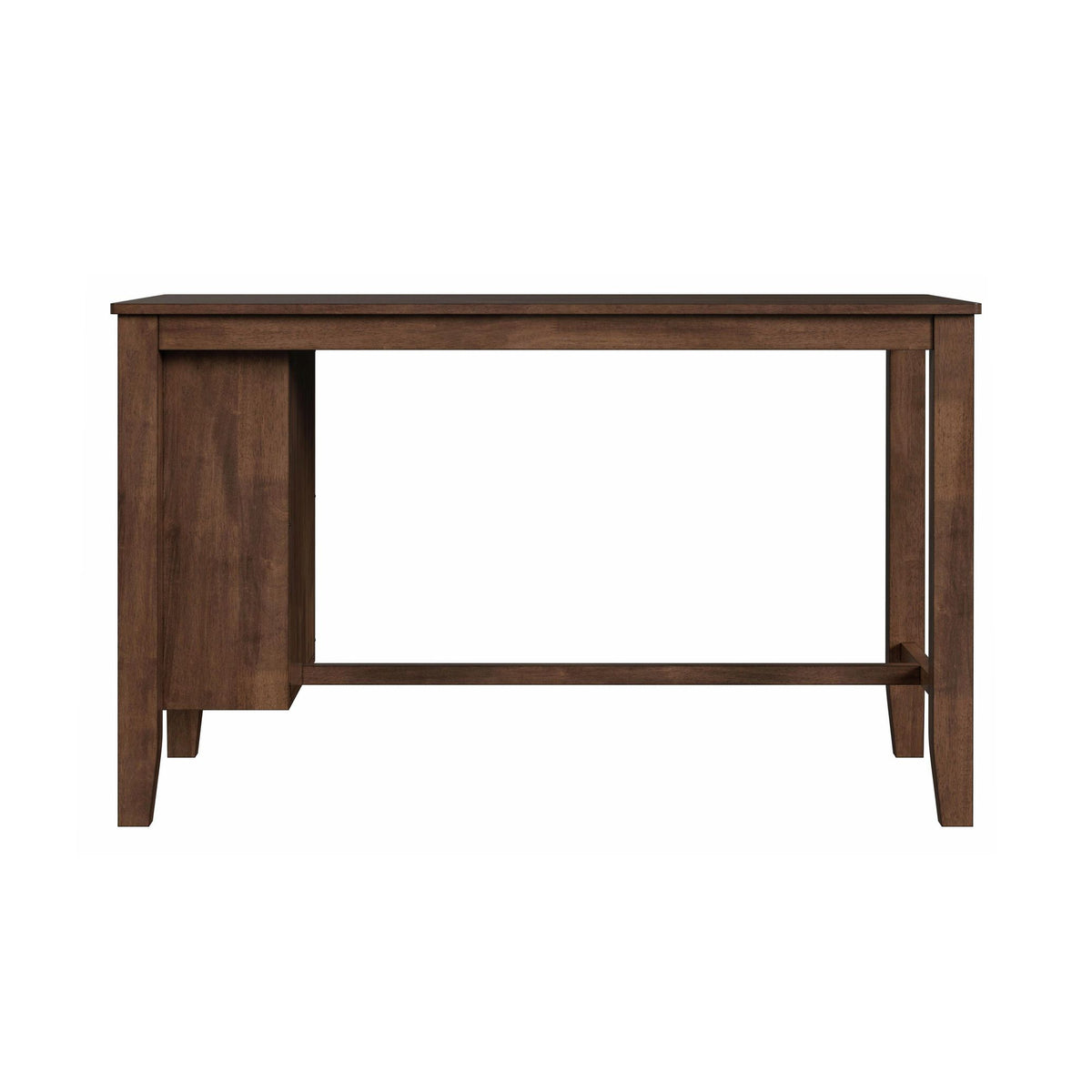 Santa Barbara Walnut/Dark Grey Kitchen Island & 2 Counter Stools - Ornate Home