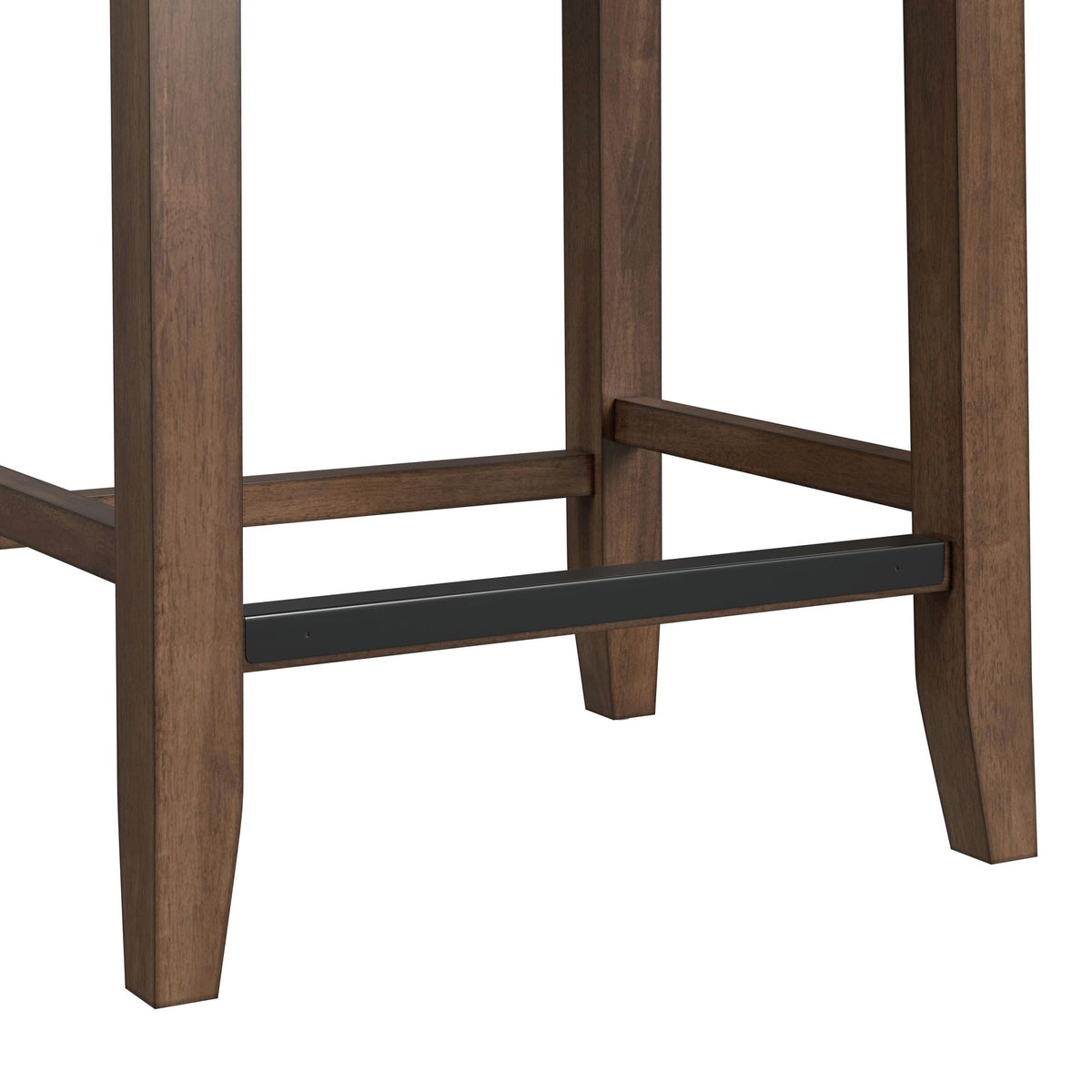 Santa Barbara Walnut/Dark Grey Kitchen Island & 2 Counter Stools - Ornate Home