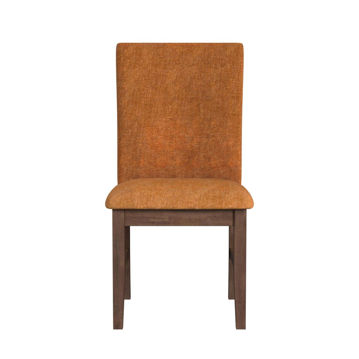Santa Barbara Walnut/Orange Dining Side Chair (Set of 2) - Ornate Home