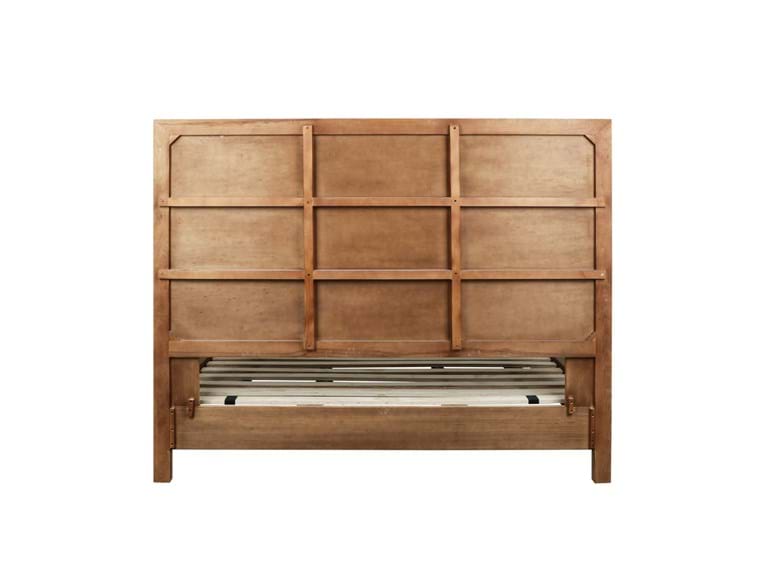 Santa Clara Caramel Brown Eastern King Bed - Ornate Home