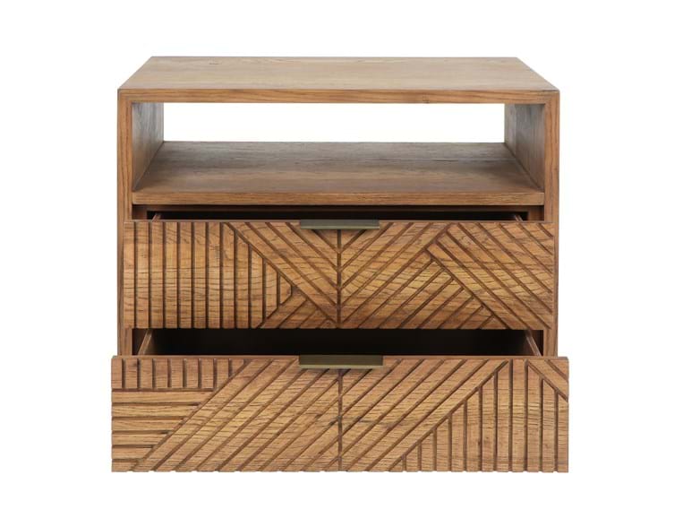 Santa Clara Caramel Brown Nightstand - Ornate Home