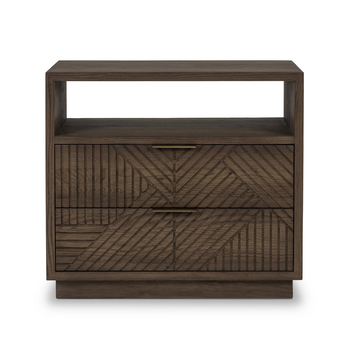 Santa Clara Toasted Brown 2 Drawer Nightstand - Ornate Home