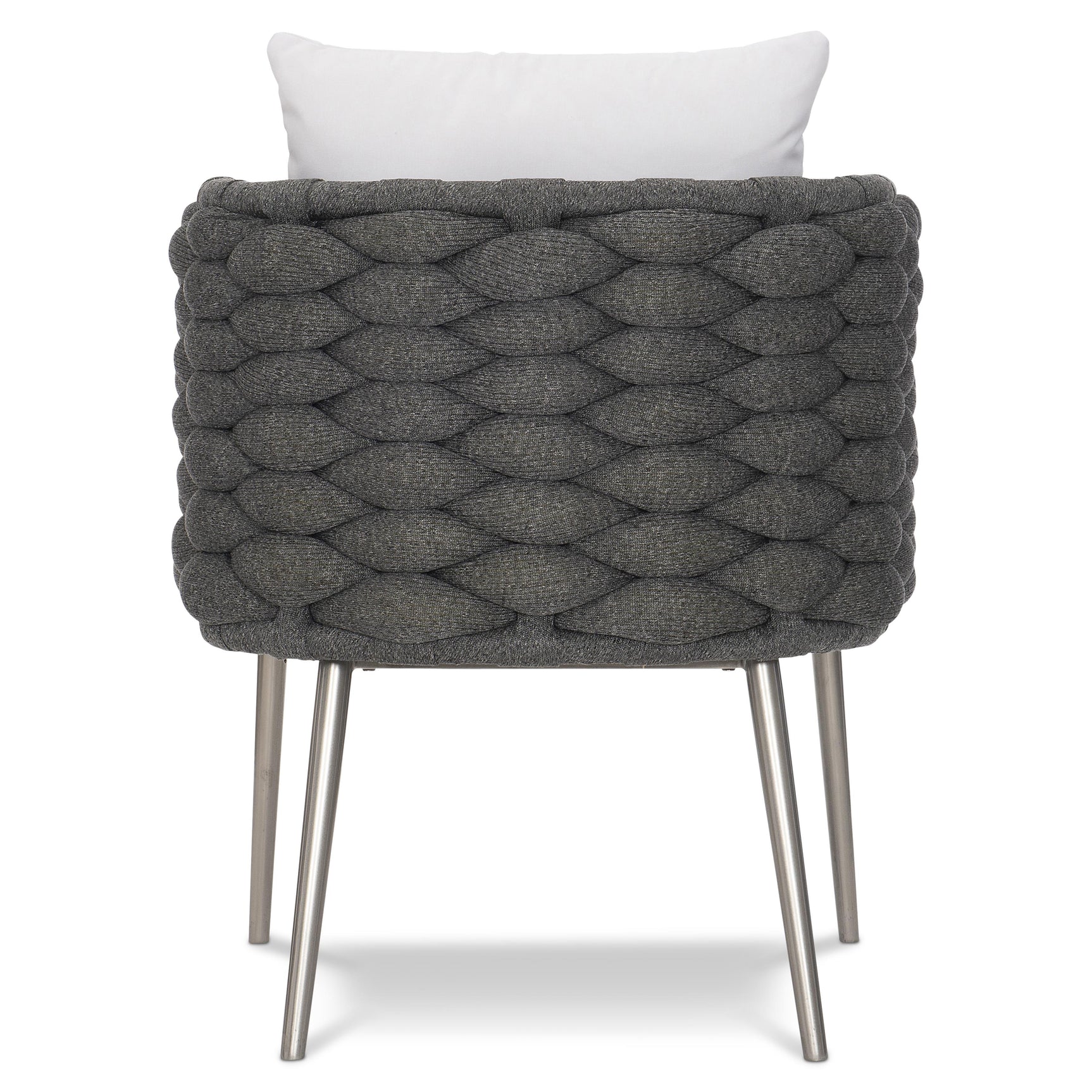 Santa Cruz Cadet Grey/White/Cream Outdoor Arm Chair - Ornate Home