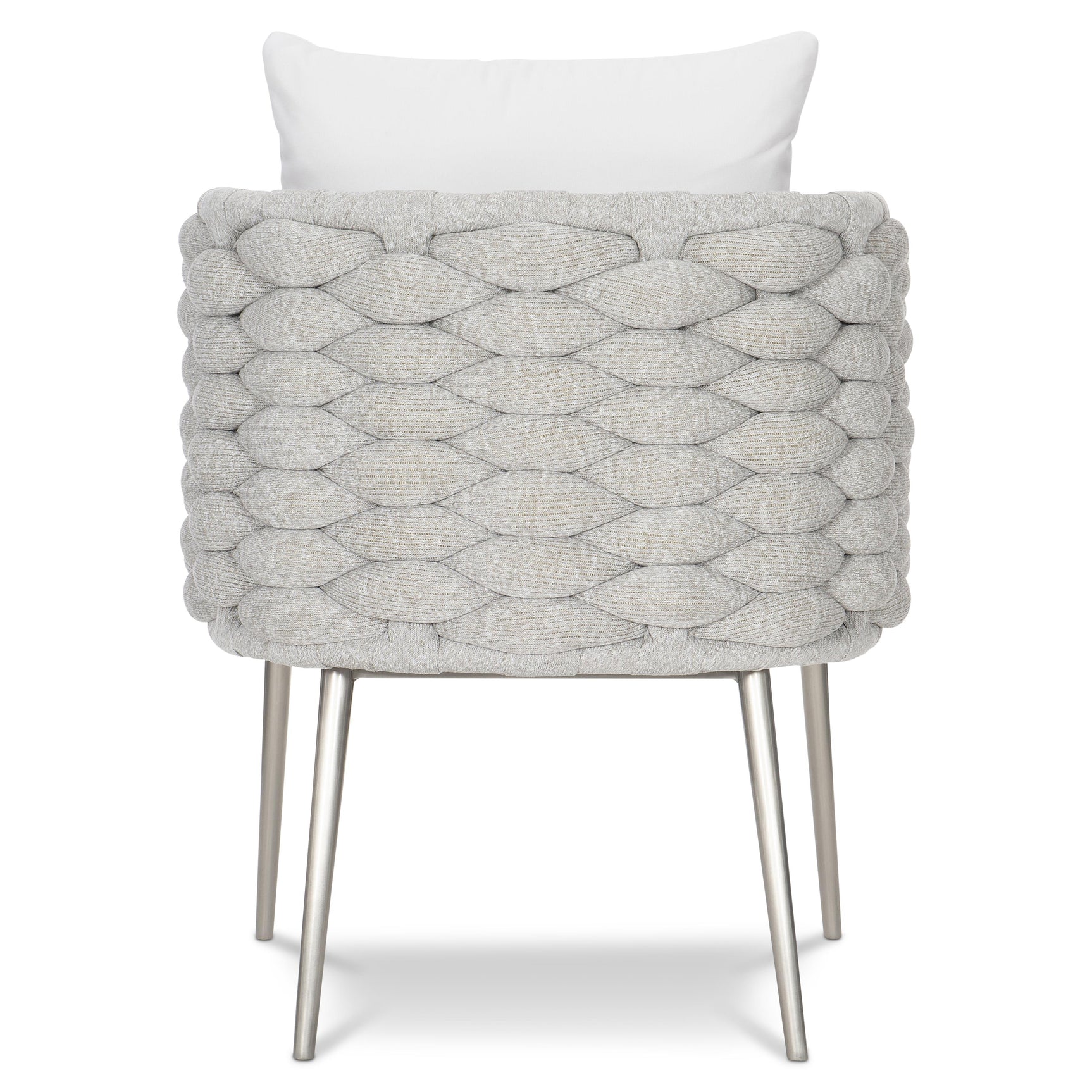 Santa Cruz Nordic Grey/White/Cream Outdoor Arm Chair - Ornate Home