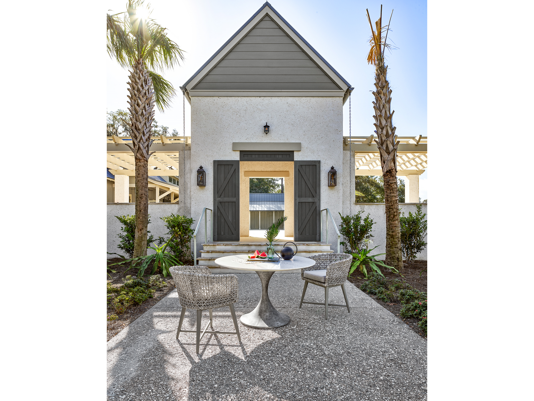 Santa Cruz White/Grey Dining Table - Ornate Home