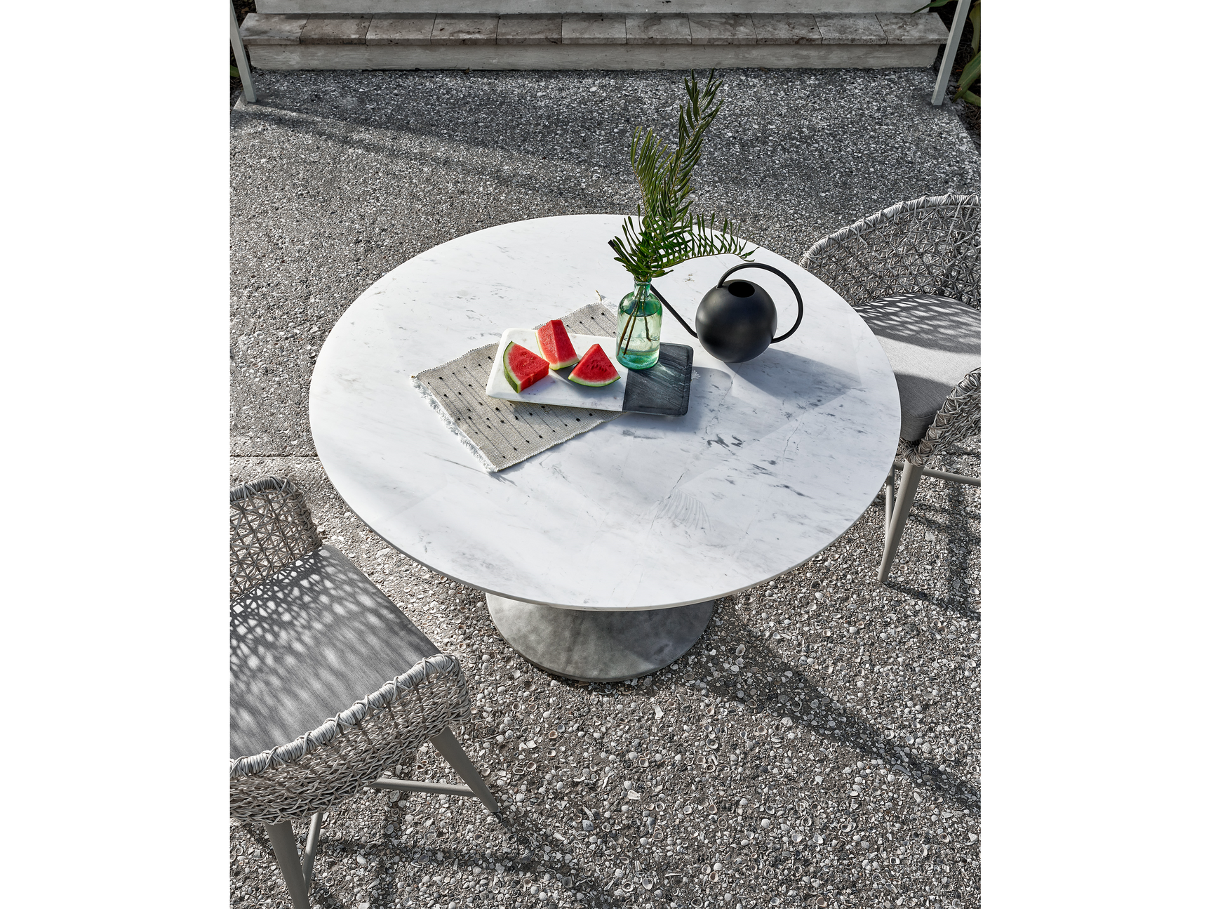 Santa Cruz White/Grey Dining Table - Ornate Home