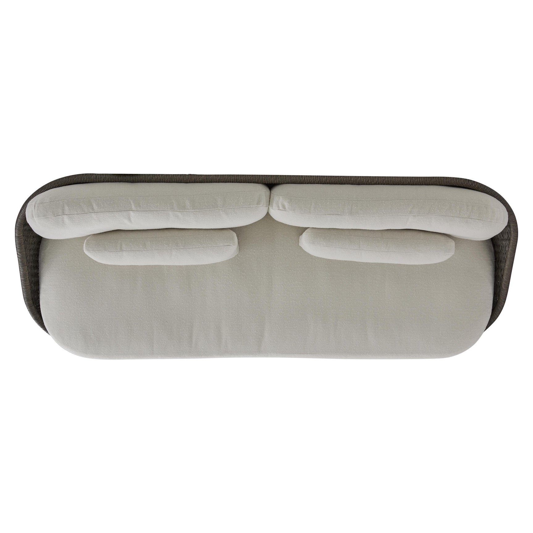 Santa Monica Pebble/White/Cream Outdoor Sofa - Ornate Home