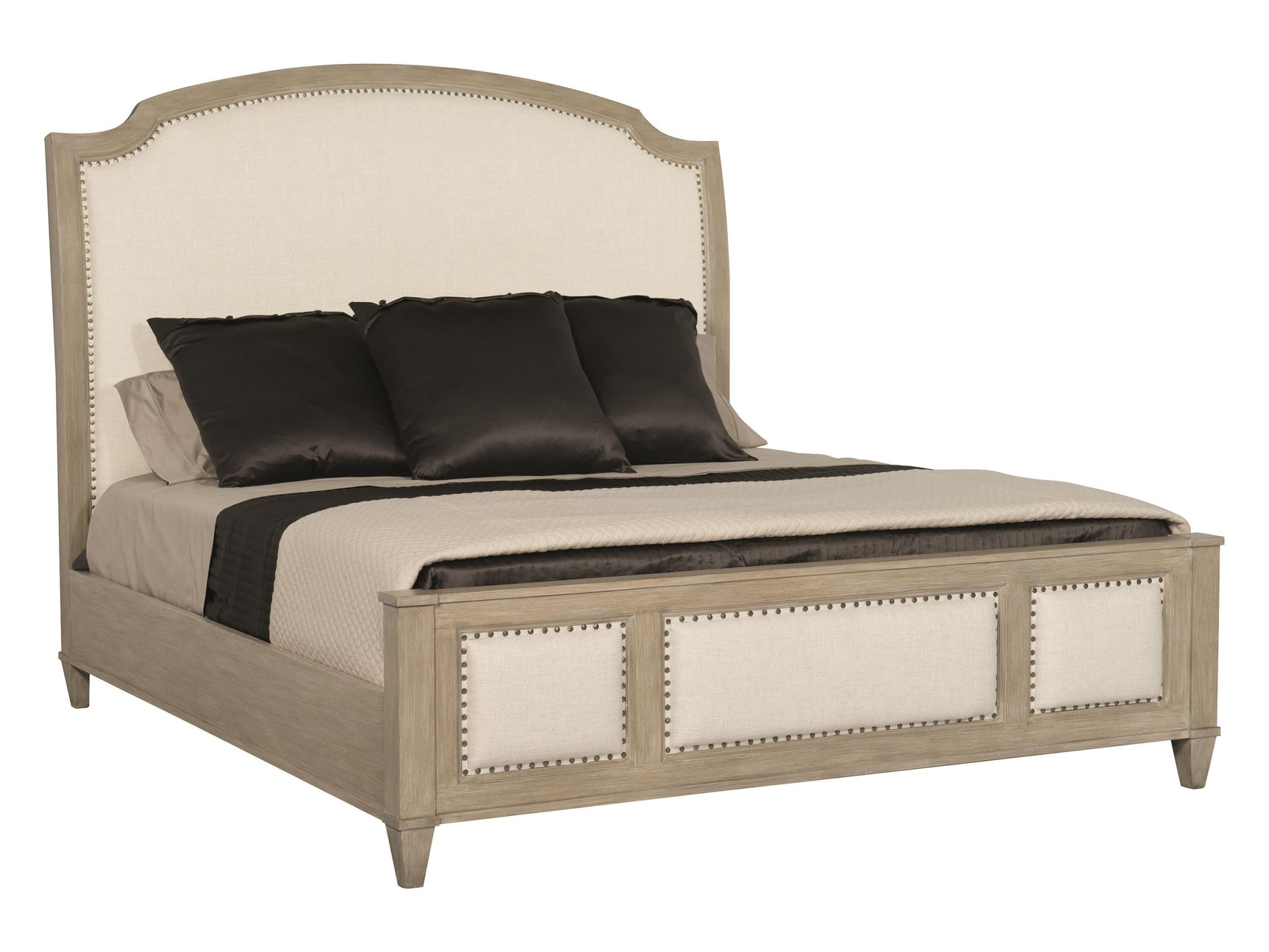 Santa Sandstone/White/Cream Barbara Queen Panel Bed - Ornate Home