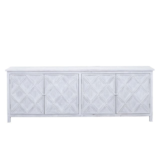 Santana Whitewash Sideboard - Ornate Home