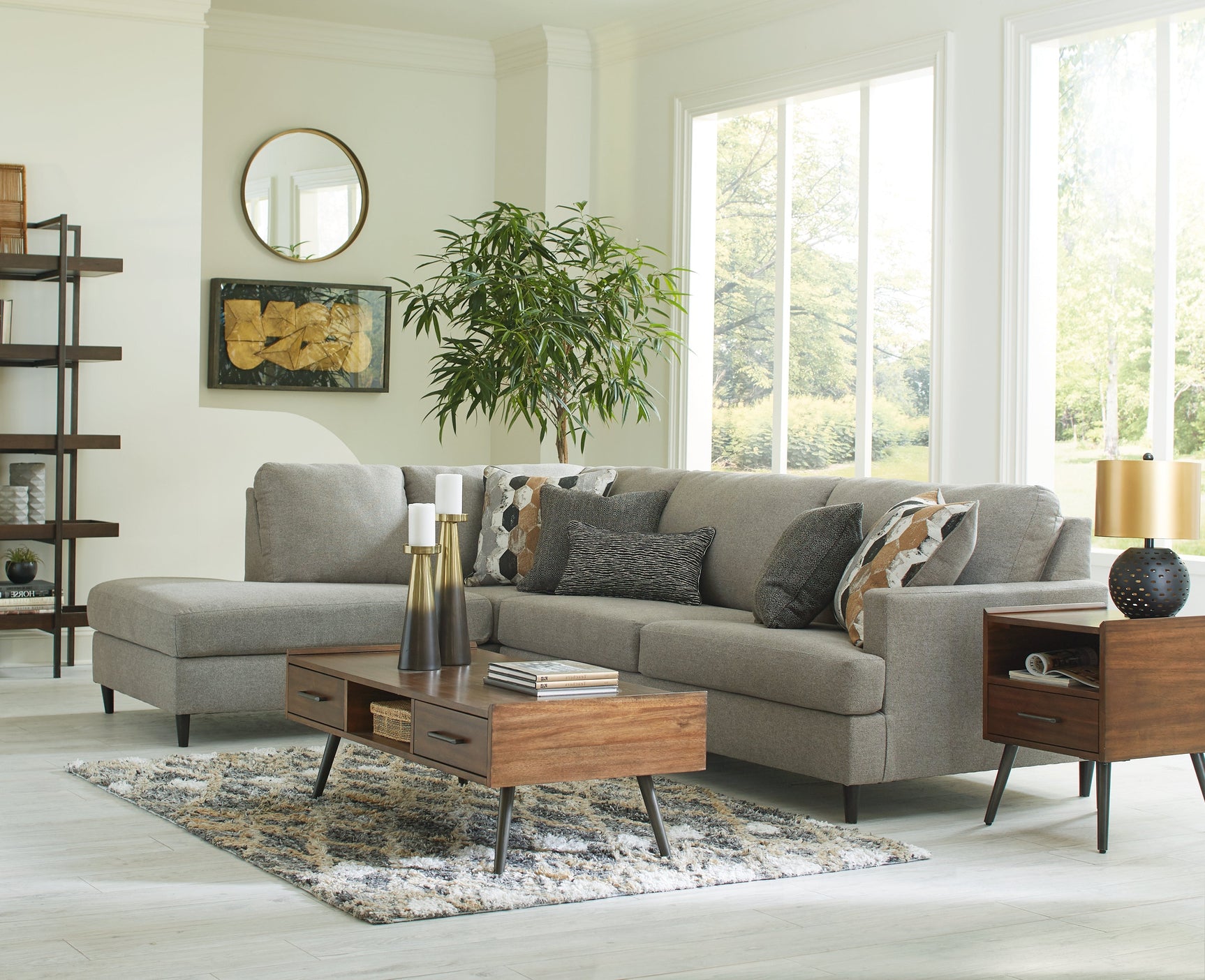 Santasia Granite 2-Piece Sectional with Chaise (Online Special Price) - Ornate Home