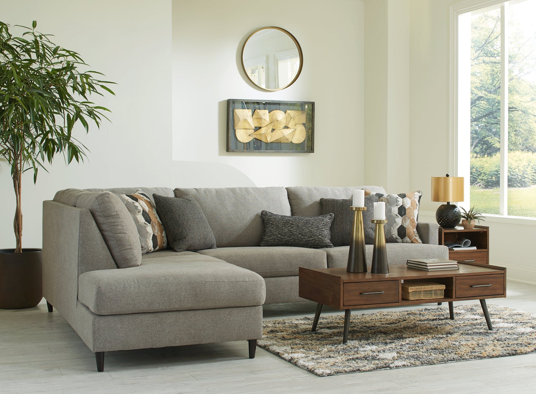 Santasia Granite 2-Piece Sectional with Chaise (Online Special Price) - Ornate Home