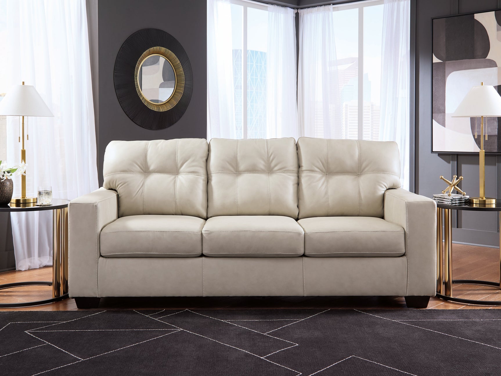 Santorine Bone Sofa (Online Special Price) - Ornate Home