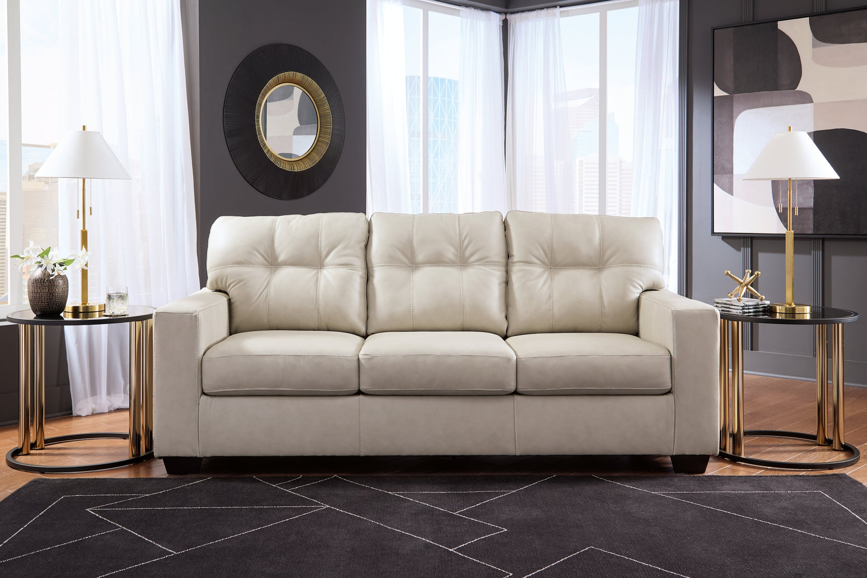 Santorine Bone Sofa and Loveseat (Online Special Price) - Ornate Home