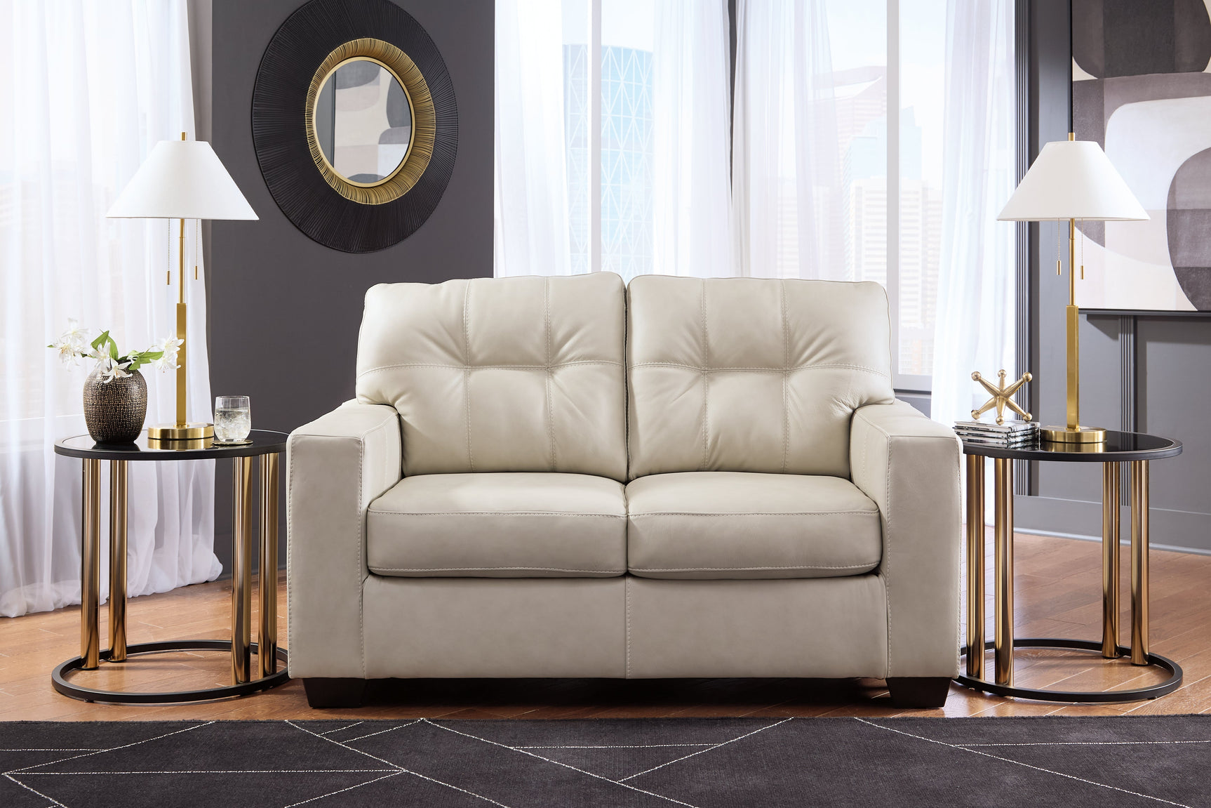 Santorine Bone Sofa and Loveseat (Online Special Price) - Ornate Home