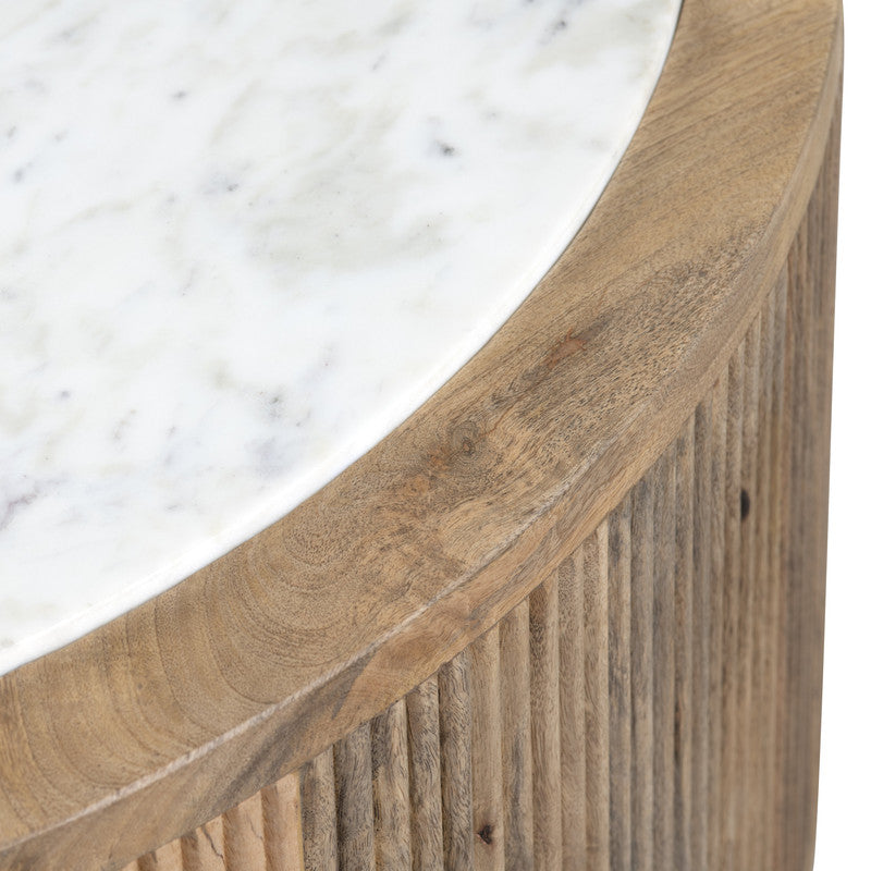 Santorini Brown/White Cocktail Table - Ornate Home