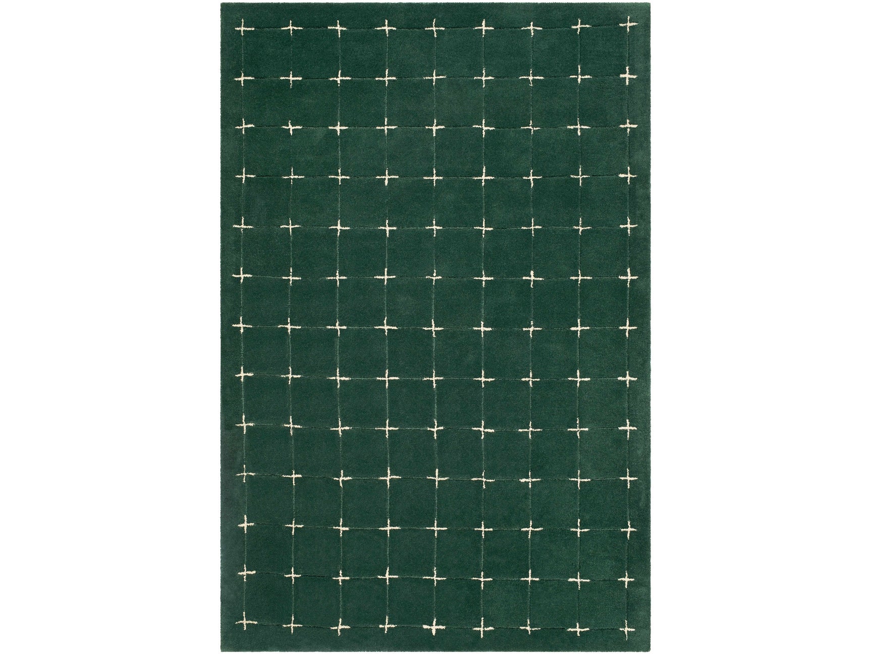Sanvi Green Tufted Wool Area Rug - Ornate Home