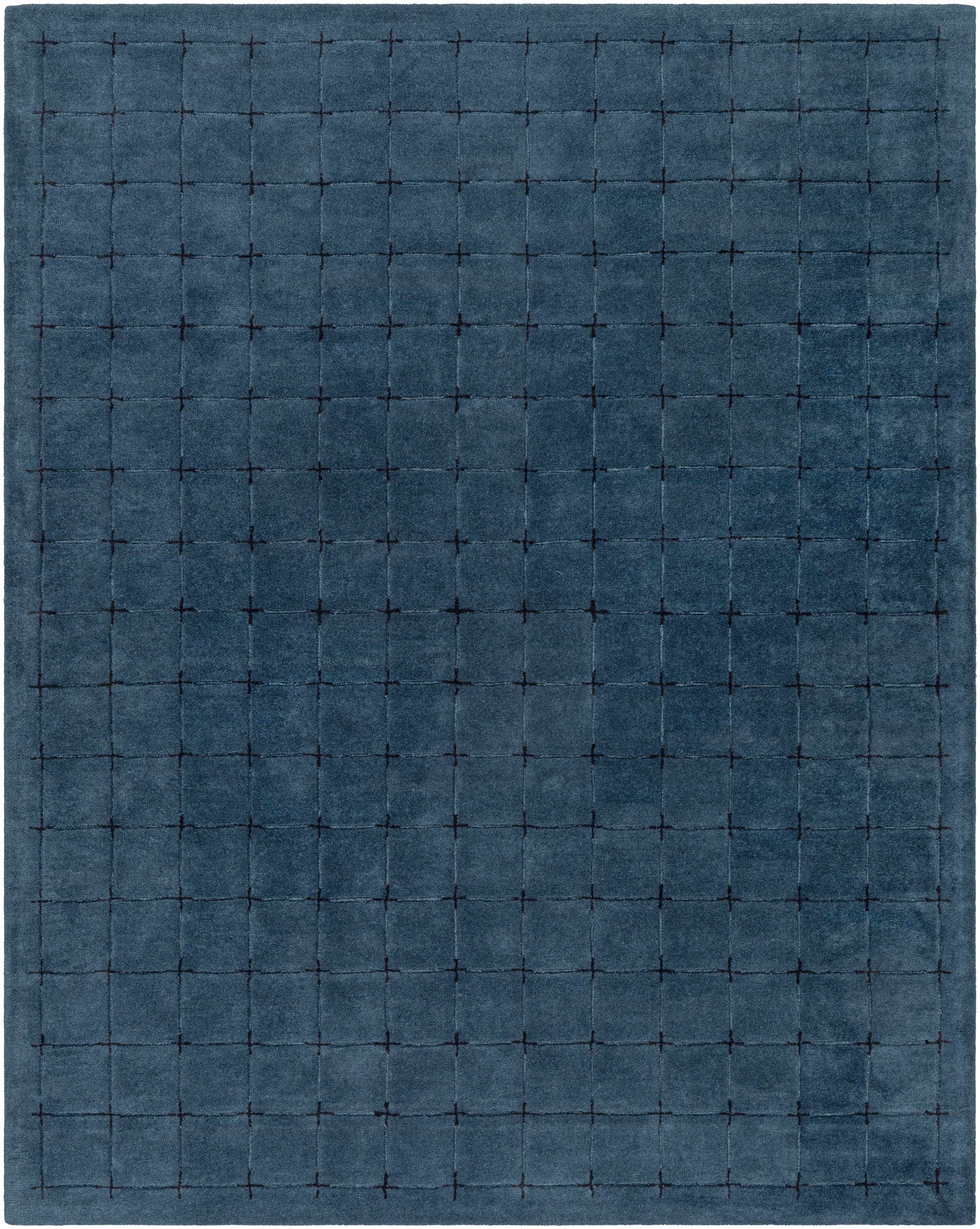 Sanvi Navy Wool Area Rug - Ornate Home