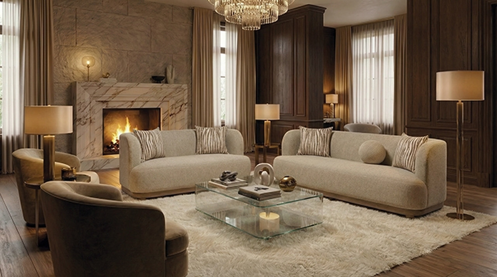 Sarabi Light Brown Sofa - Ornate Home