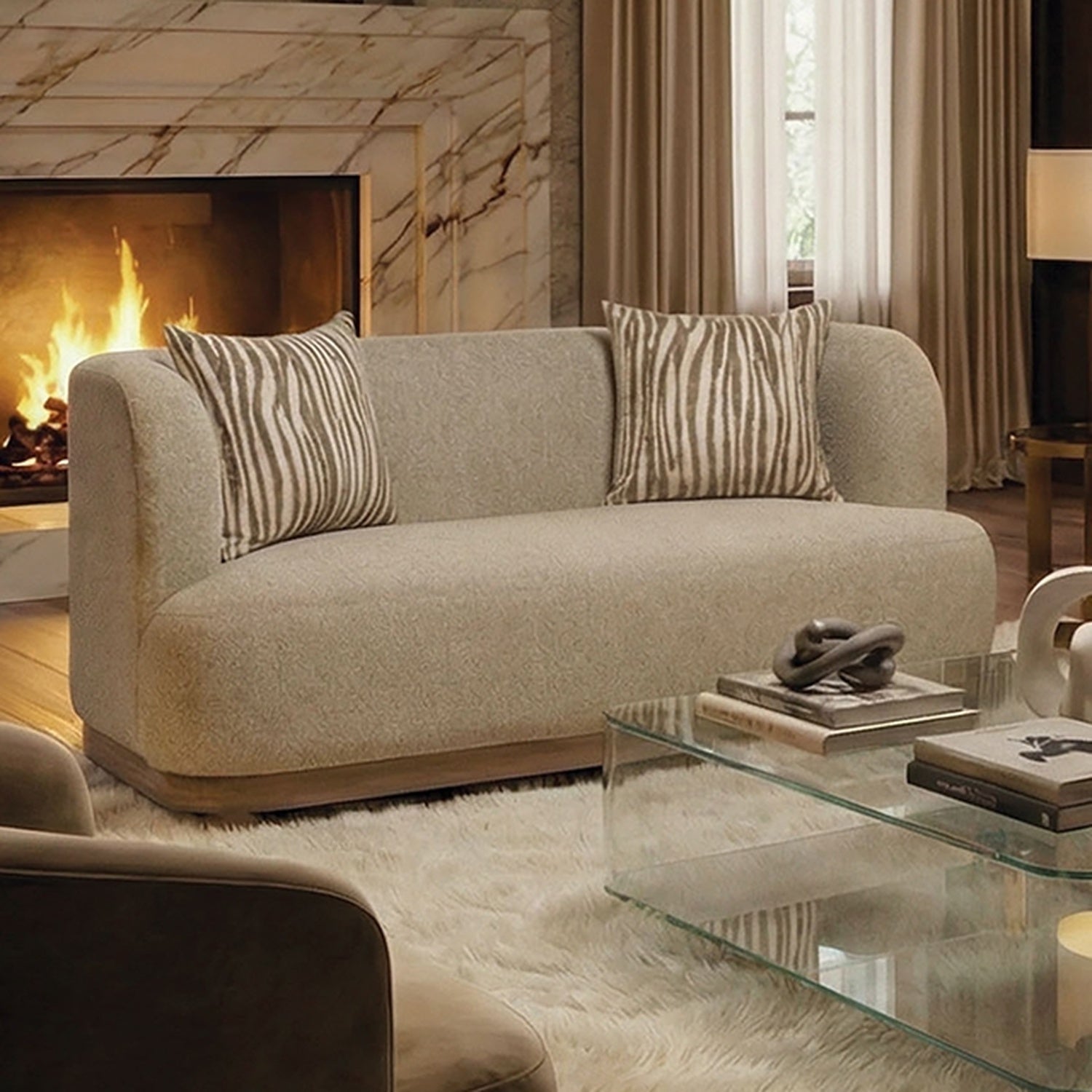 Sarabi Light Brown Sofa + Loveseat - Ornate Home