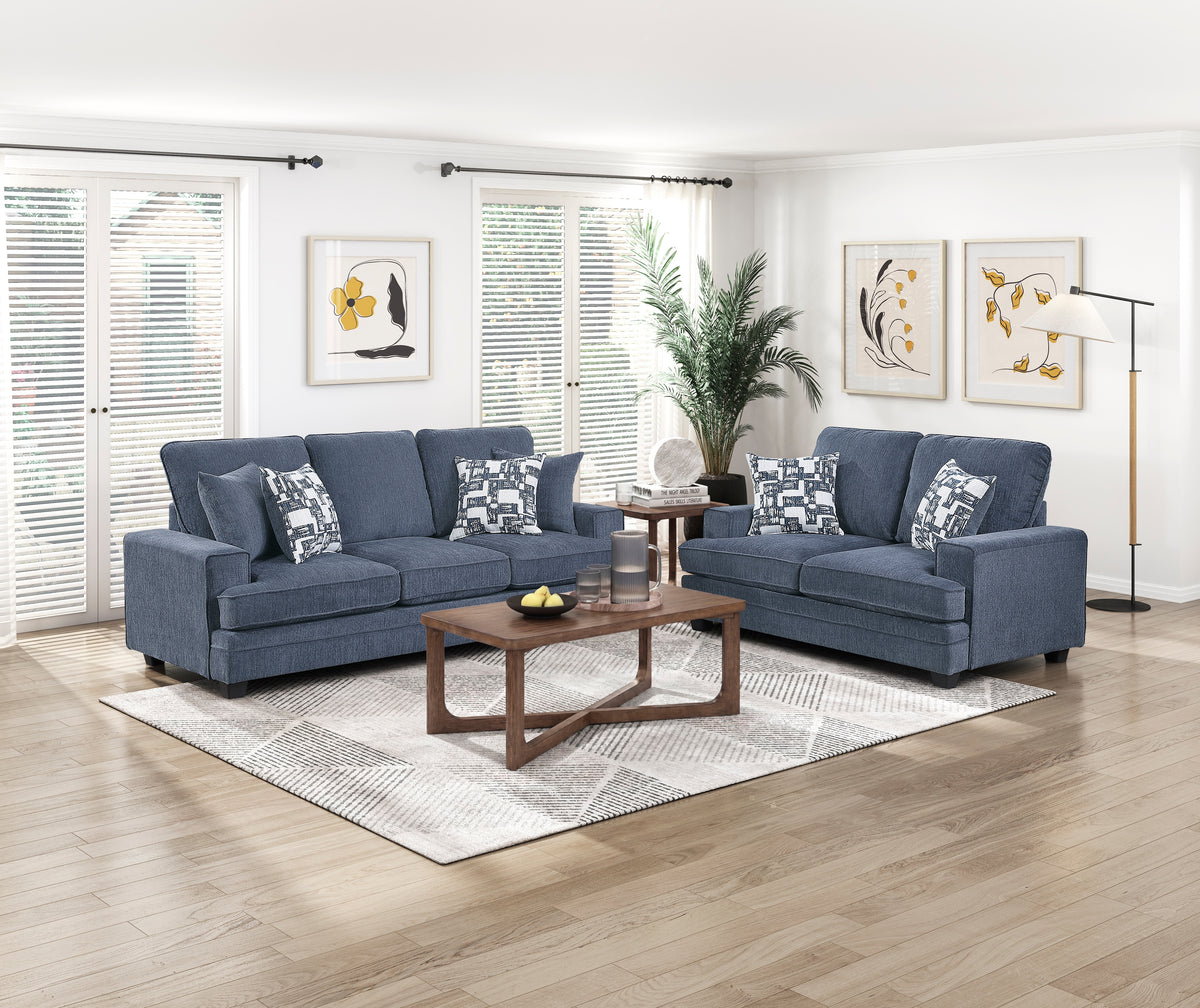 Sarah Blue Sofa - Ornate Home