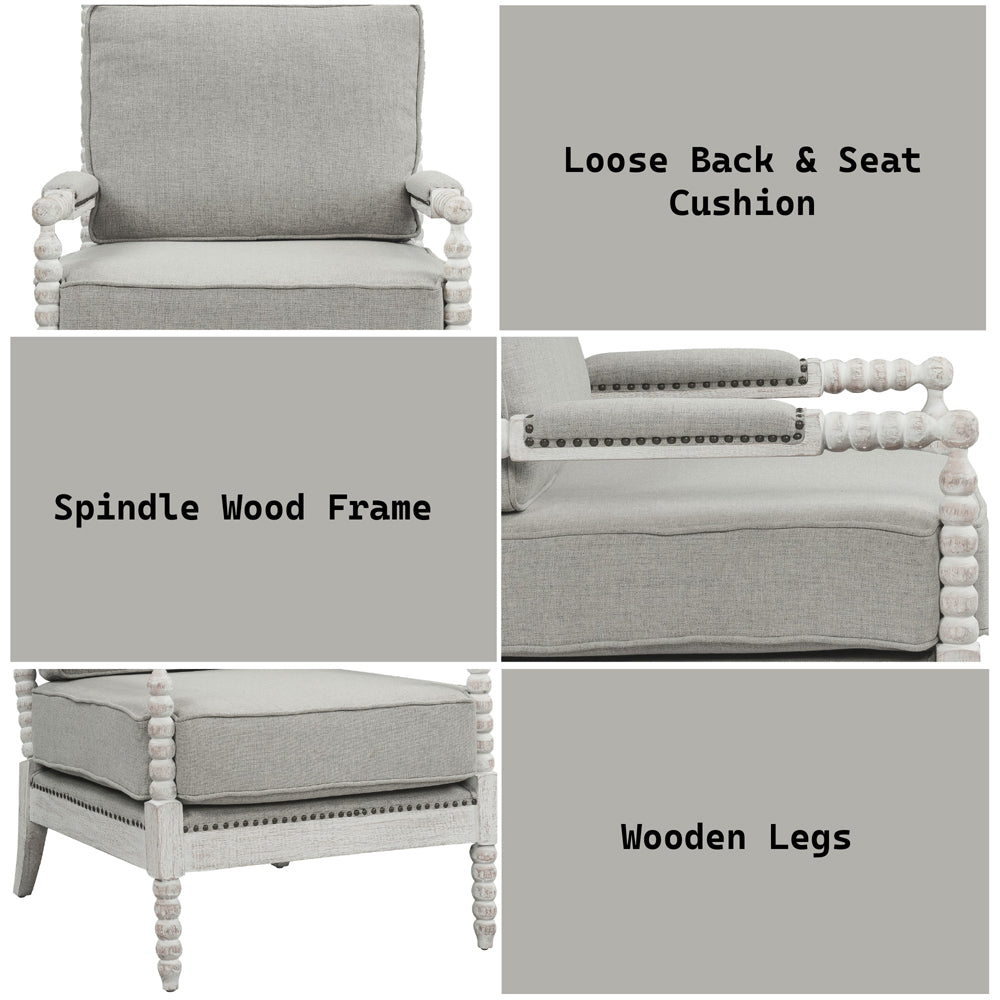 Saraid Gray Accent Chair - Ornate Home